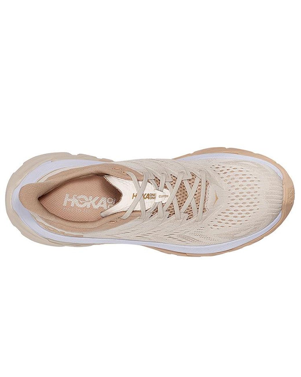 Hoka One One White Clifton Edge for men