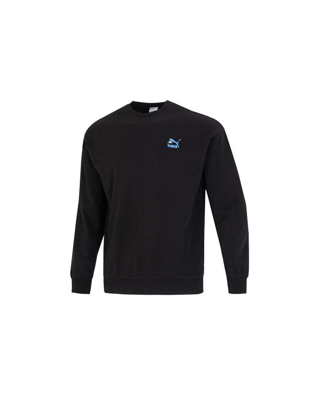 PUMA Black Logo Crew Neck Sweatshirt for men