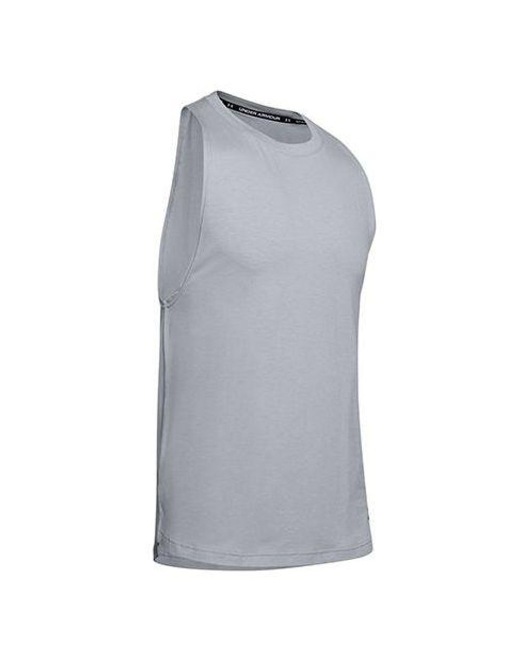 Under Armour Gray Baseline Cotton Tank for men
