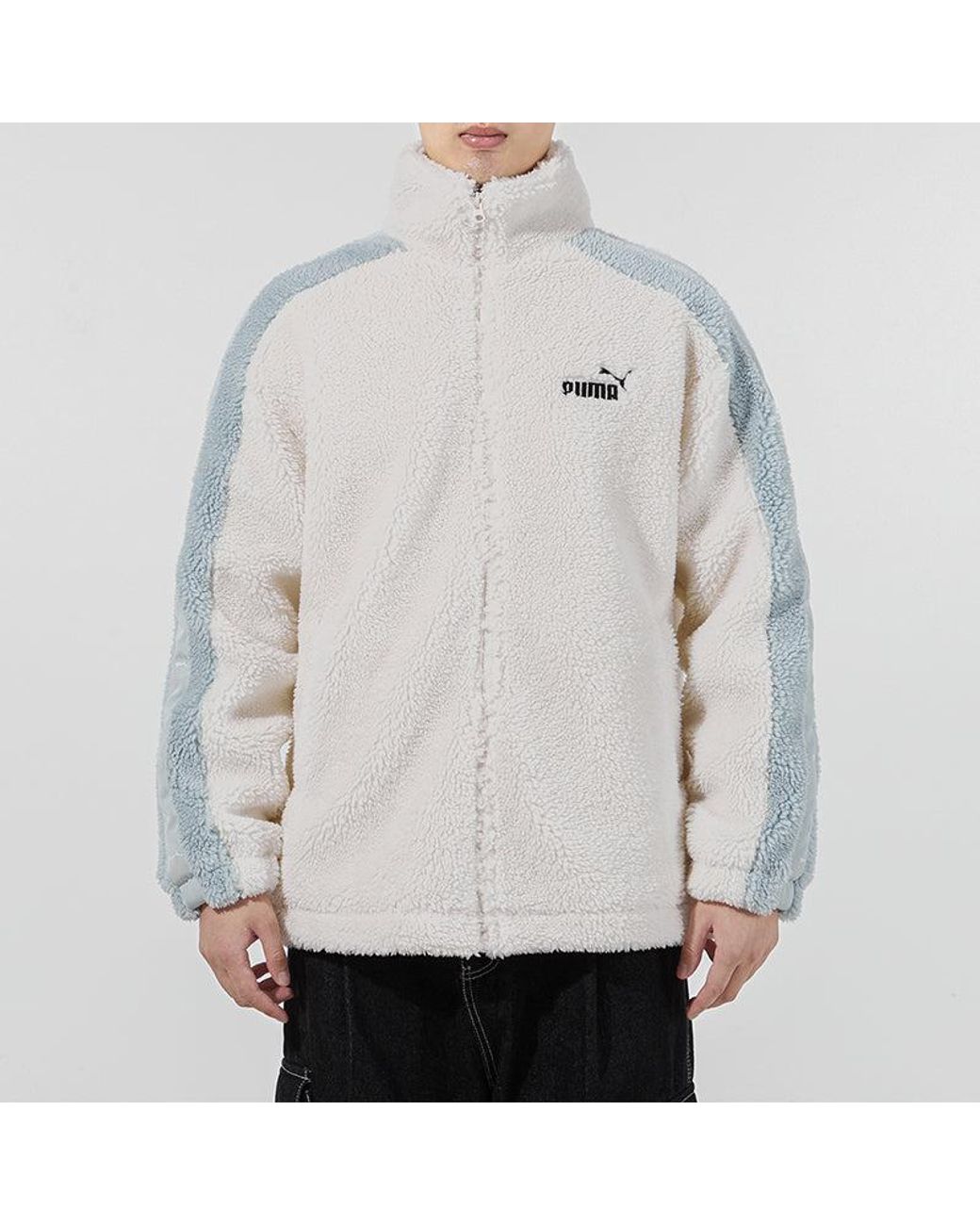 PUMA Multicolor Tape Sherpa Jacket for men