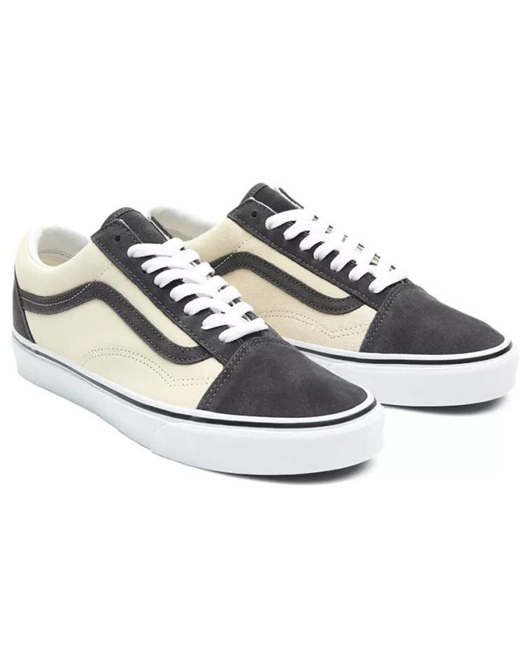 Vans White 2Tone Suede Old Skool for men