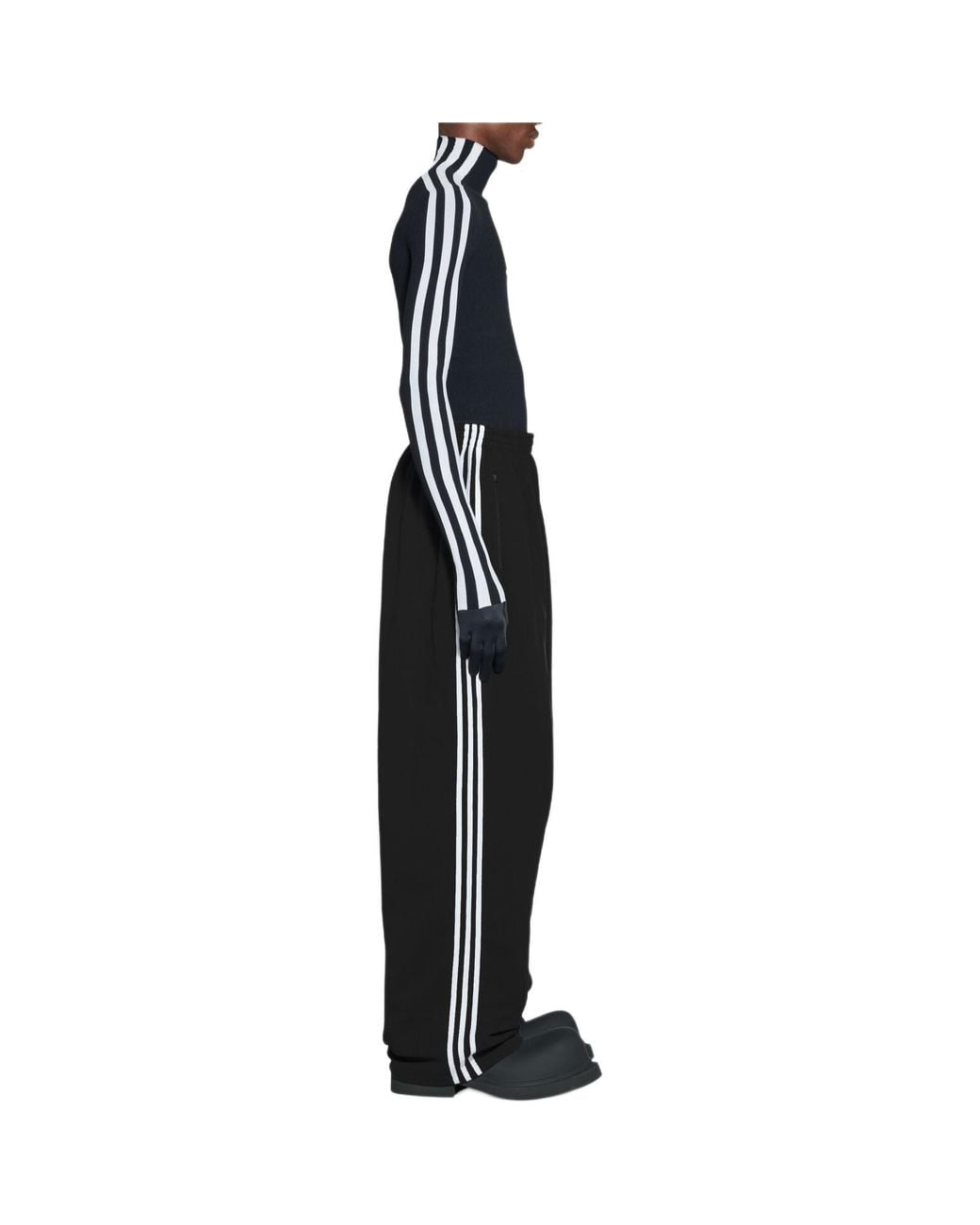 Balenciaga Black X Adidas Baggy Sweatpants for men