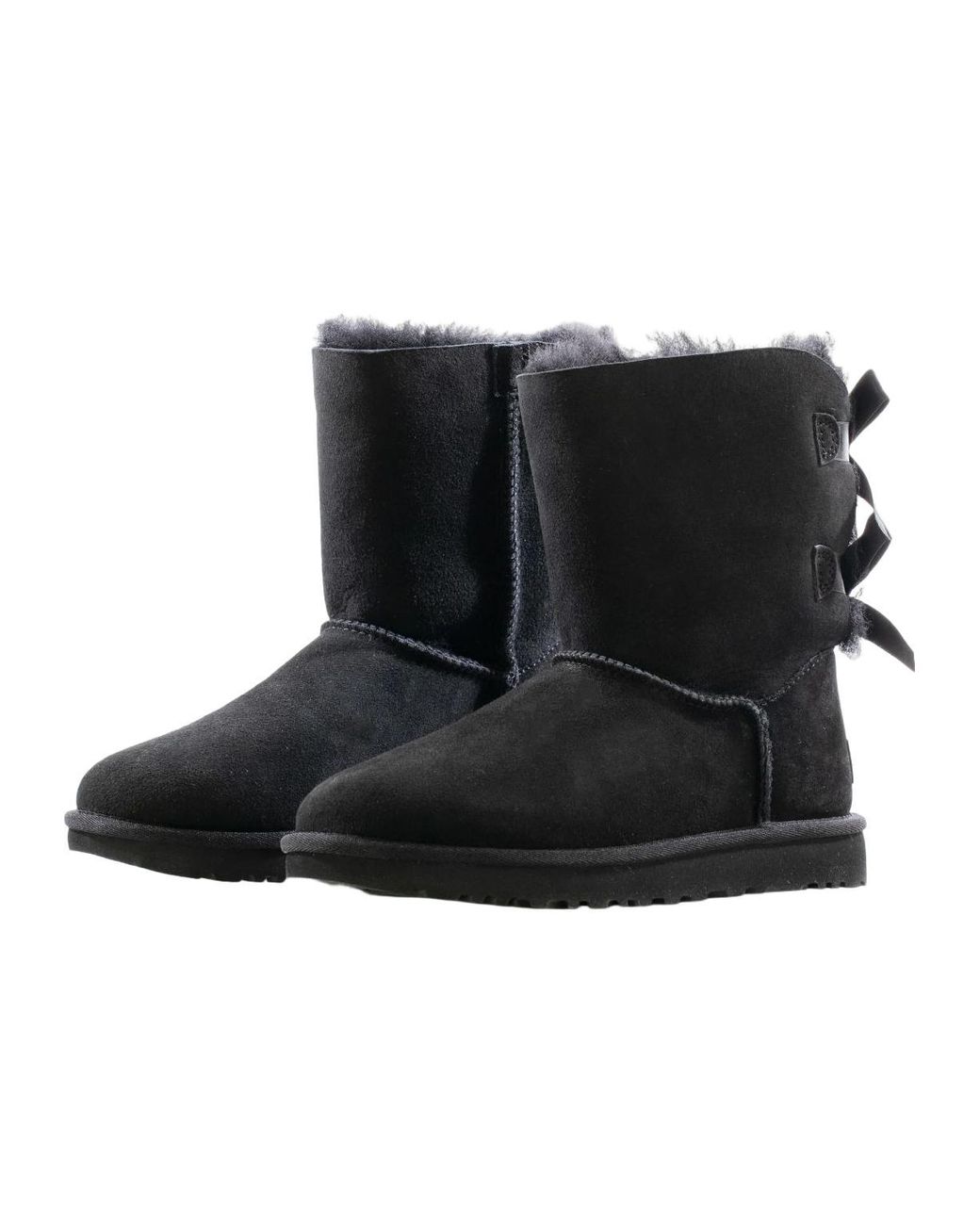 Ugg Black (Wmns) Mini Bailey Bow Ii Boot Fleece Lined