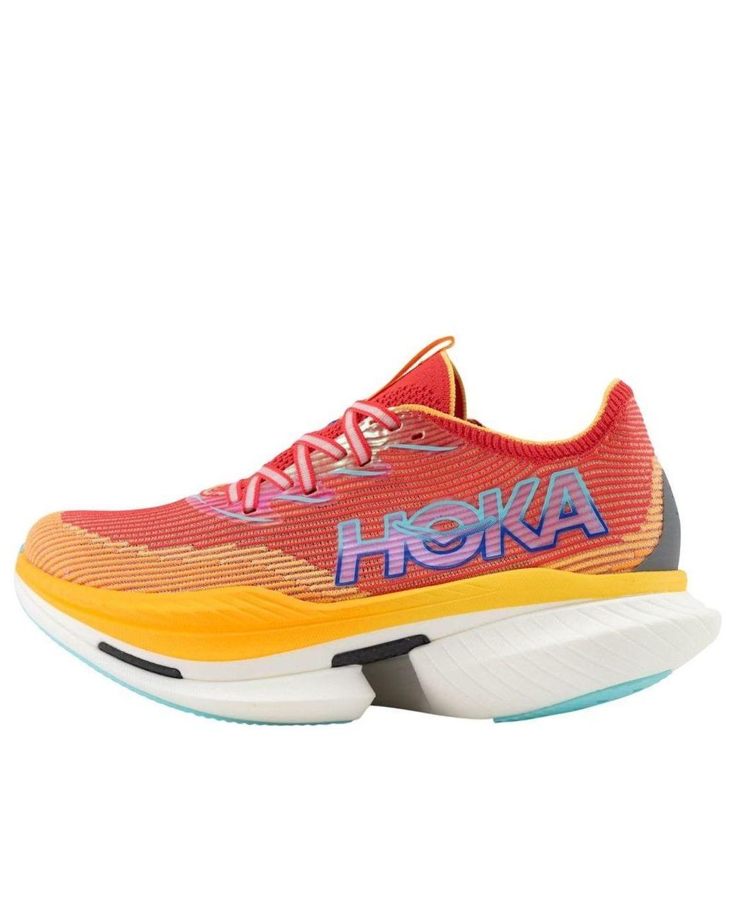 Hoka One One Orange Cielo X1 'Cerise Solar Flare' for men