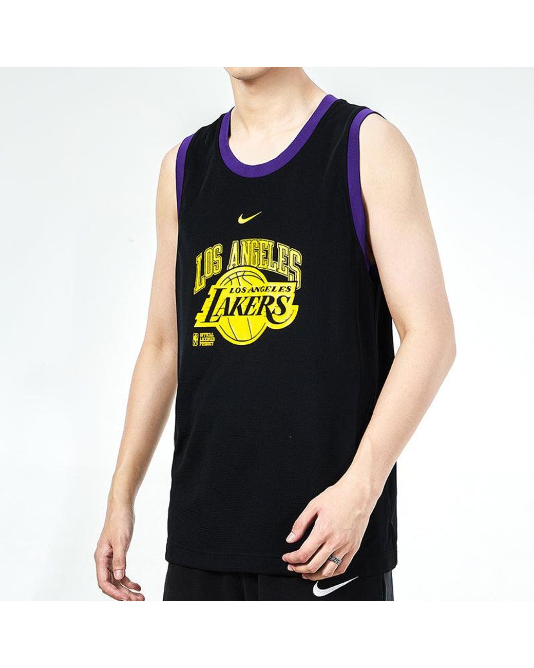 Nike Black Tank Dna Cts 75 Sports Basketball Jersey/Vest for men