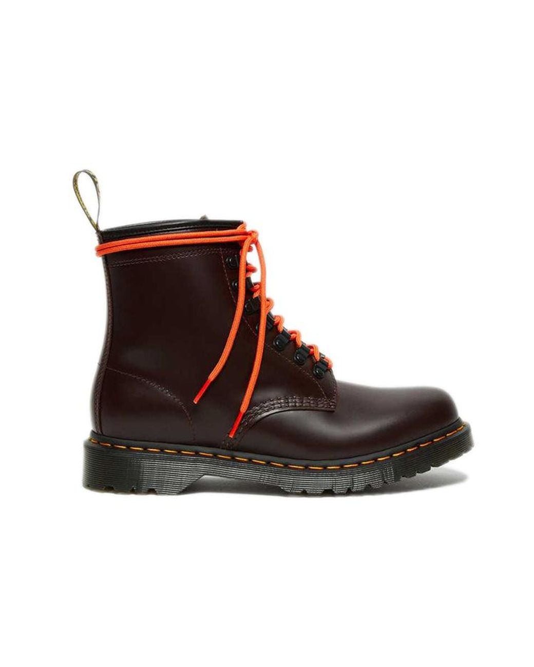 Dr. Martens 10 Ben Smooth Martin Boots Brown/red