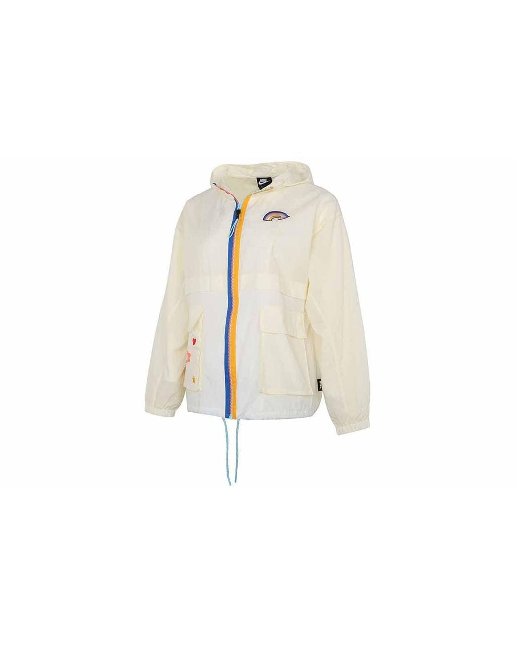Nike White (Wmns) Nsw Icon Clash Jacket Ss22 Athleisure Casual Sports Hooded Jacket Autumn