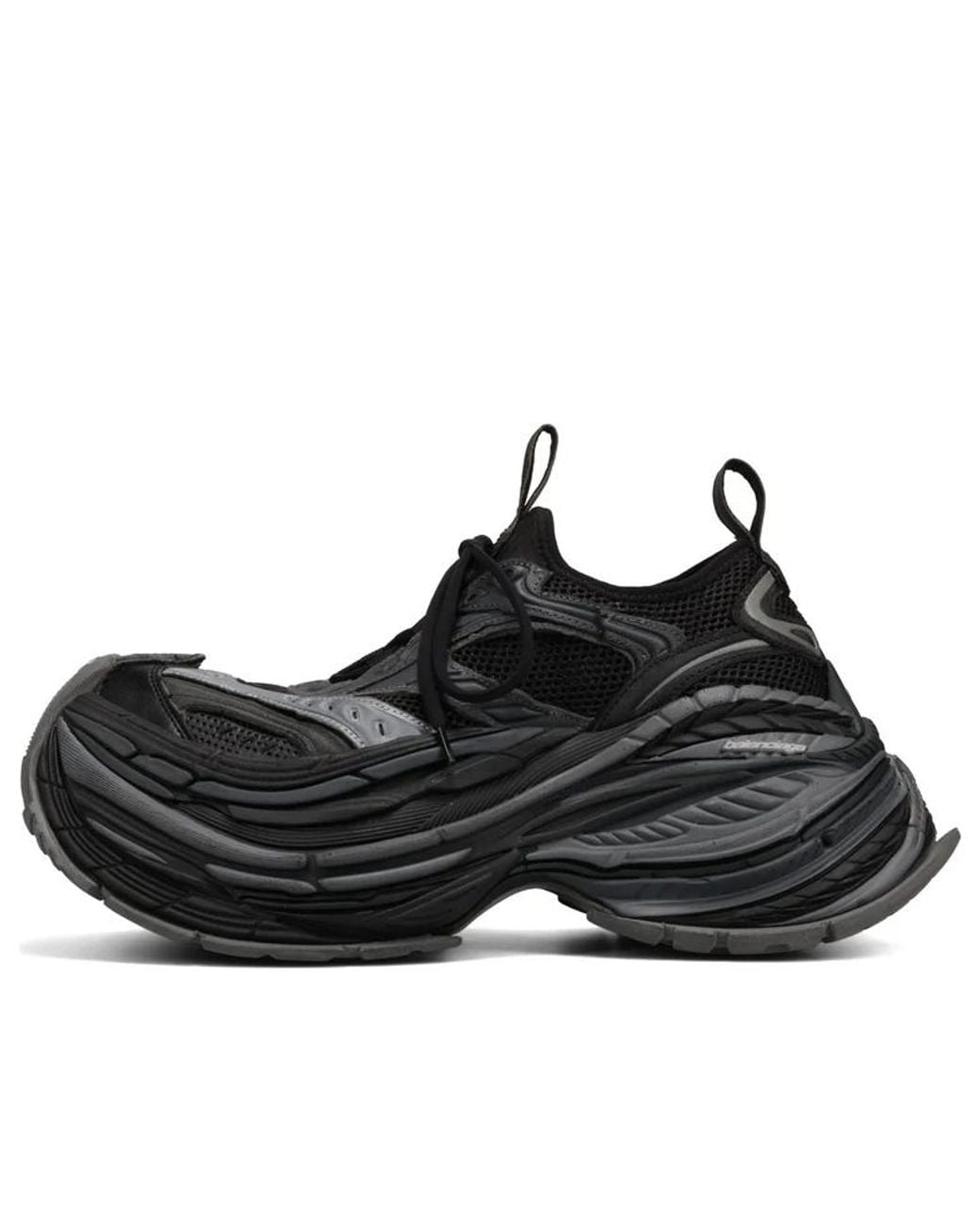 Balenciaga Black Platform Reduced Sneaker 'Dark' for men