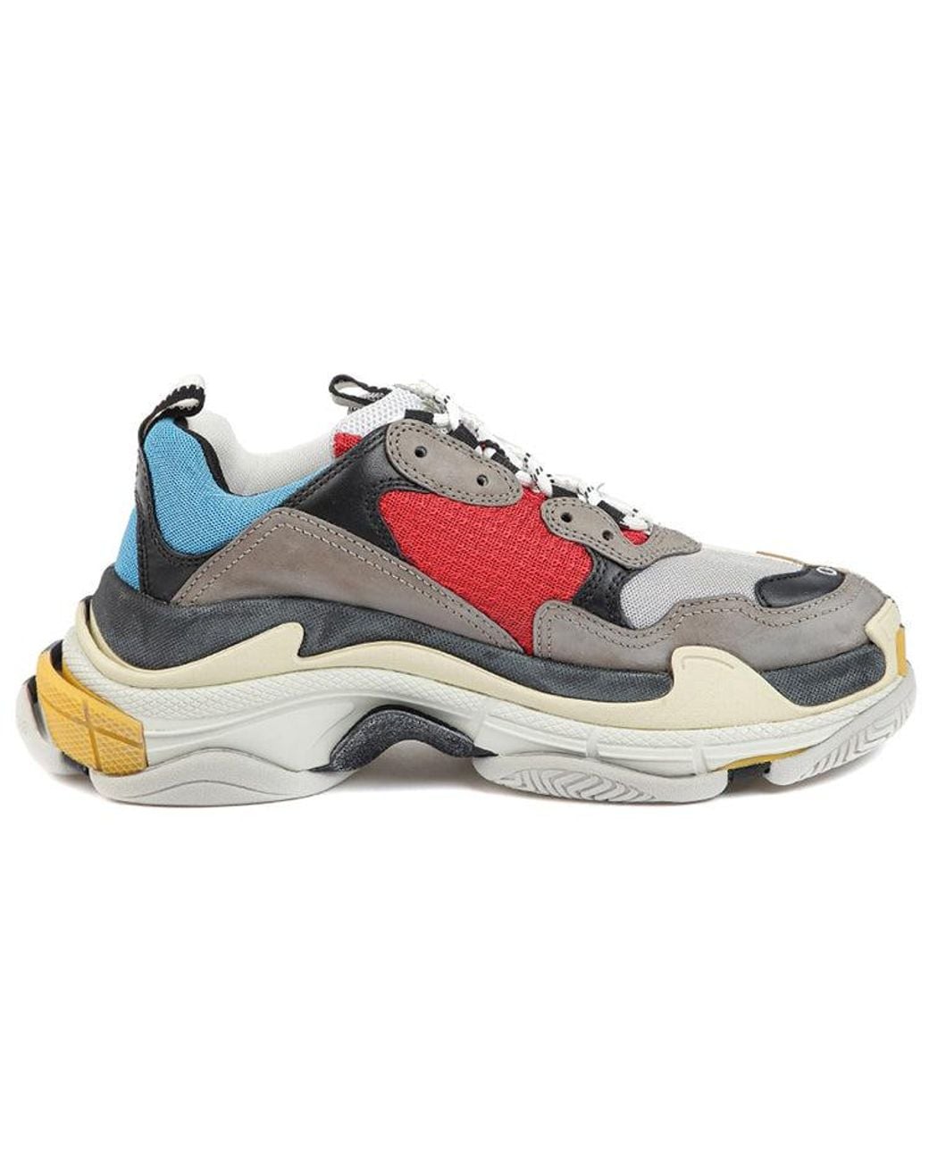 Balenciaga White Triple S Sneaker 'Split' for men