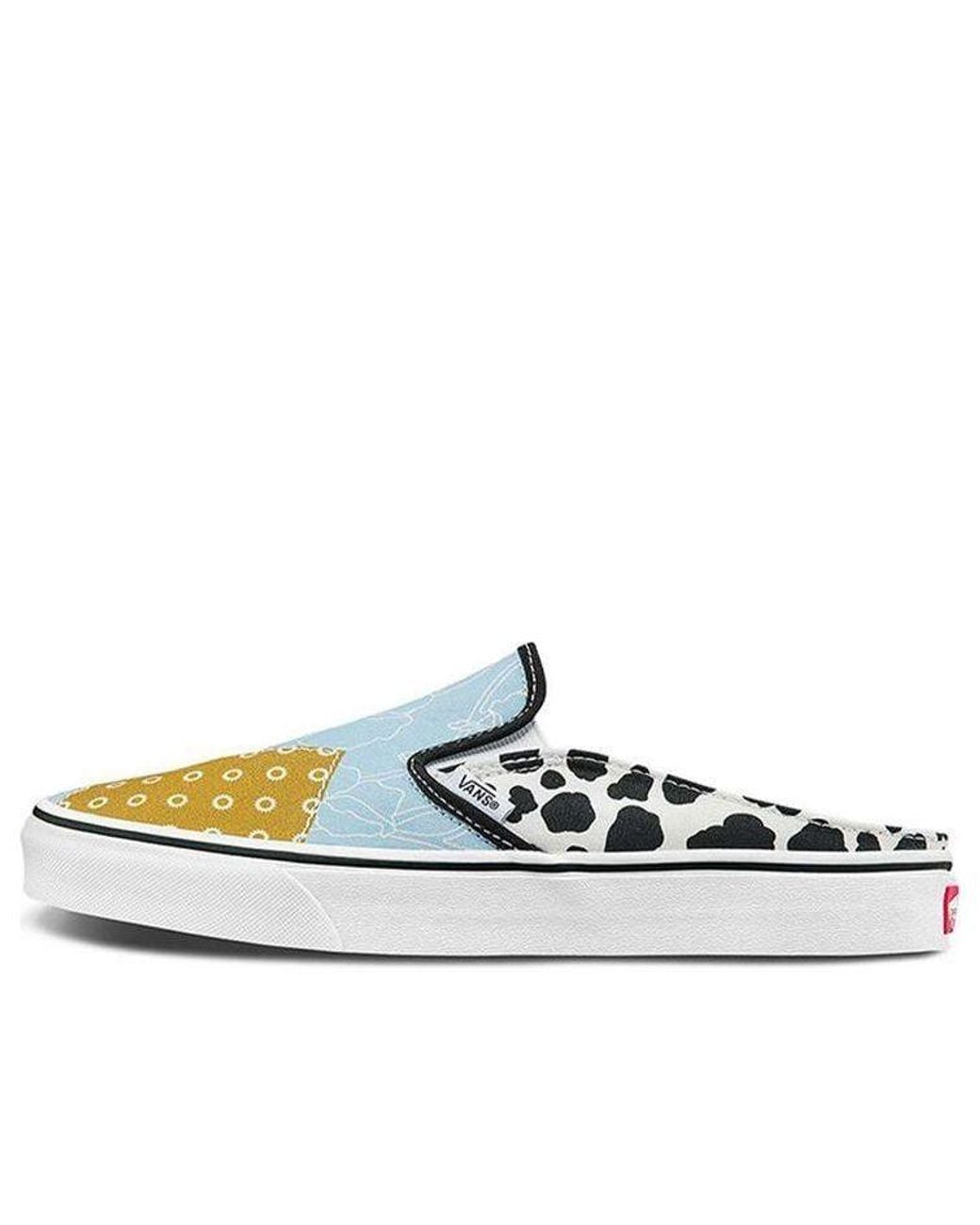 Vans Blue Classic Slip-On Mule 'Pattern Mix Multi' for men