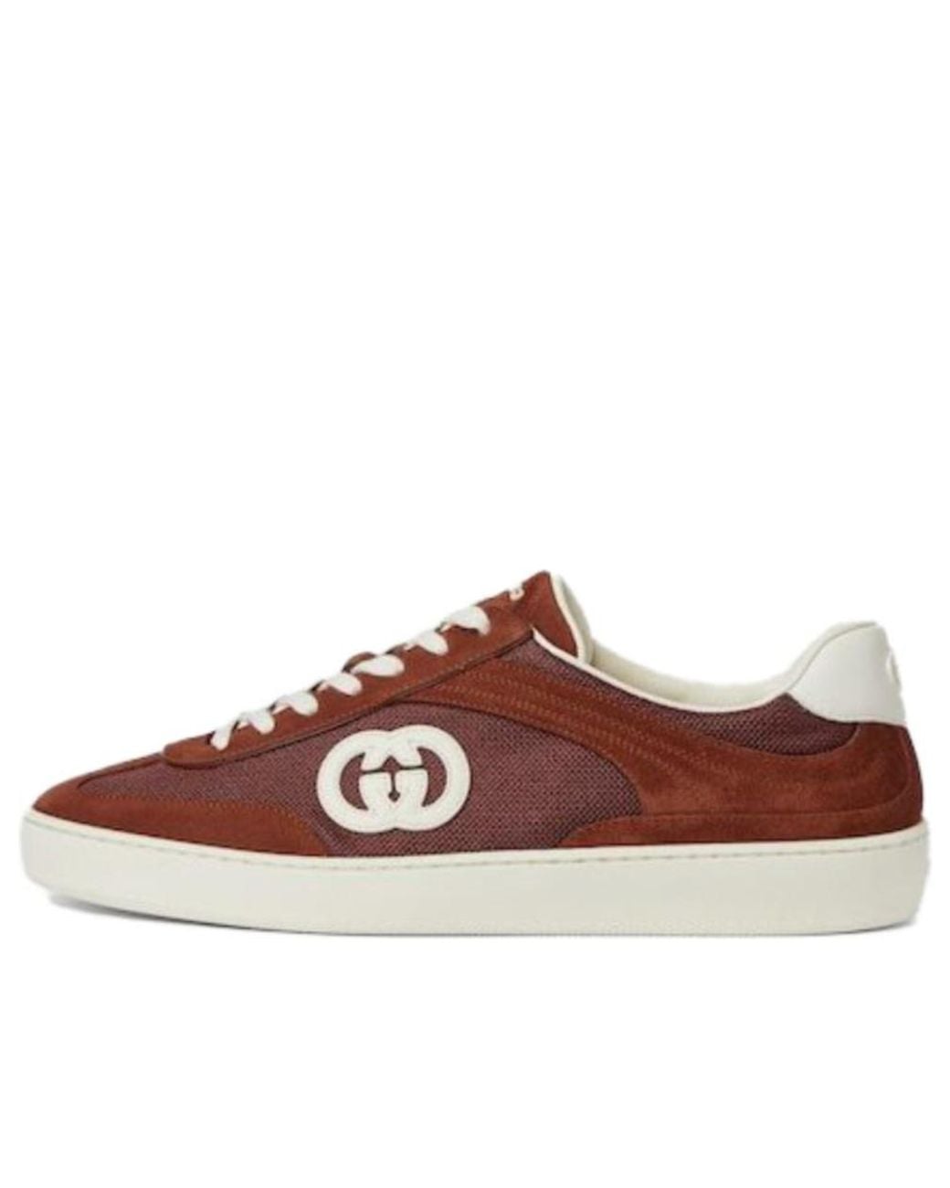 Gucci Brown Interlocking Suede for men