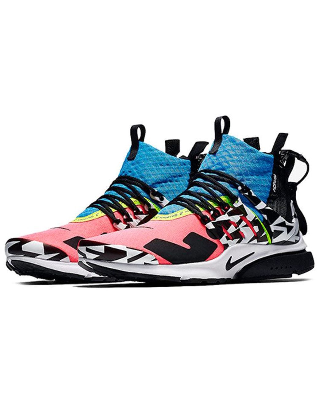 Nike Blue X Acronym Air Presto Mid "Racer" Sneakers for men