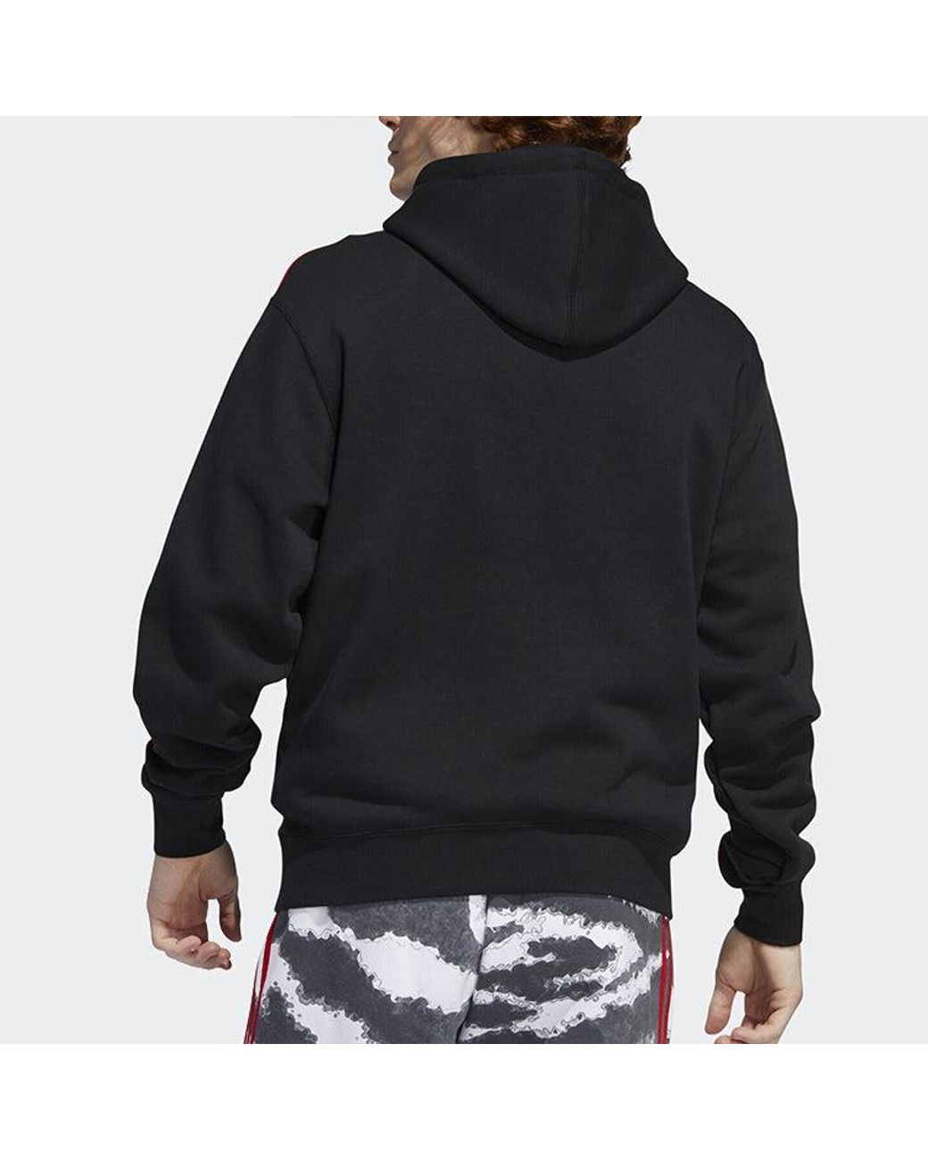 Adidas Black Originals 3 Stripe Circle Sports for men