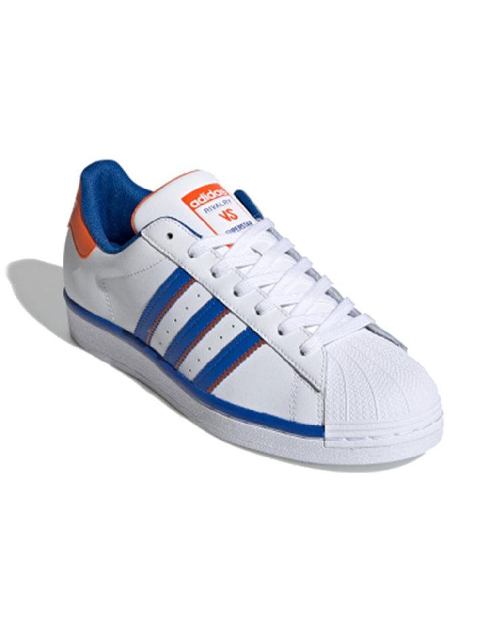 adidas superstar red and blue