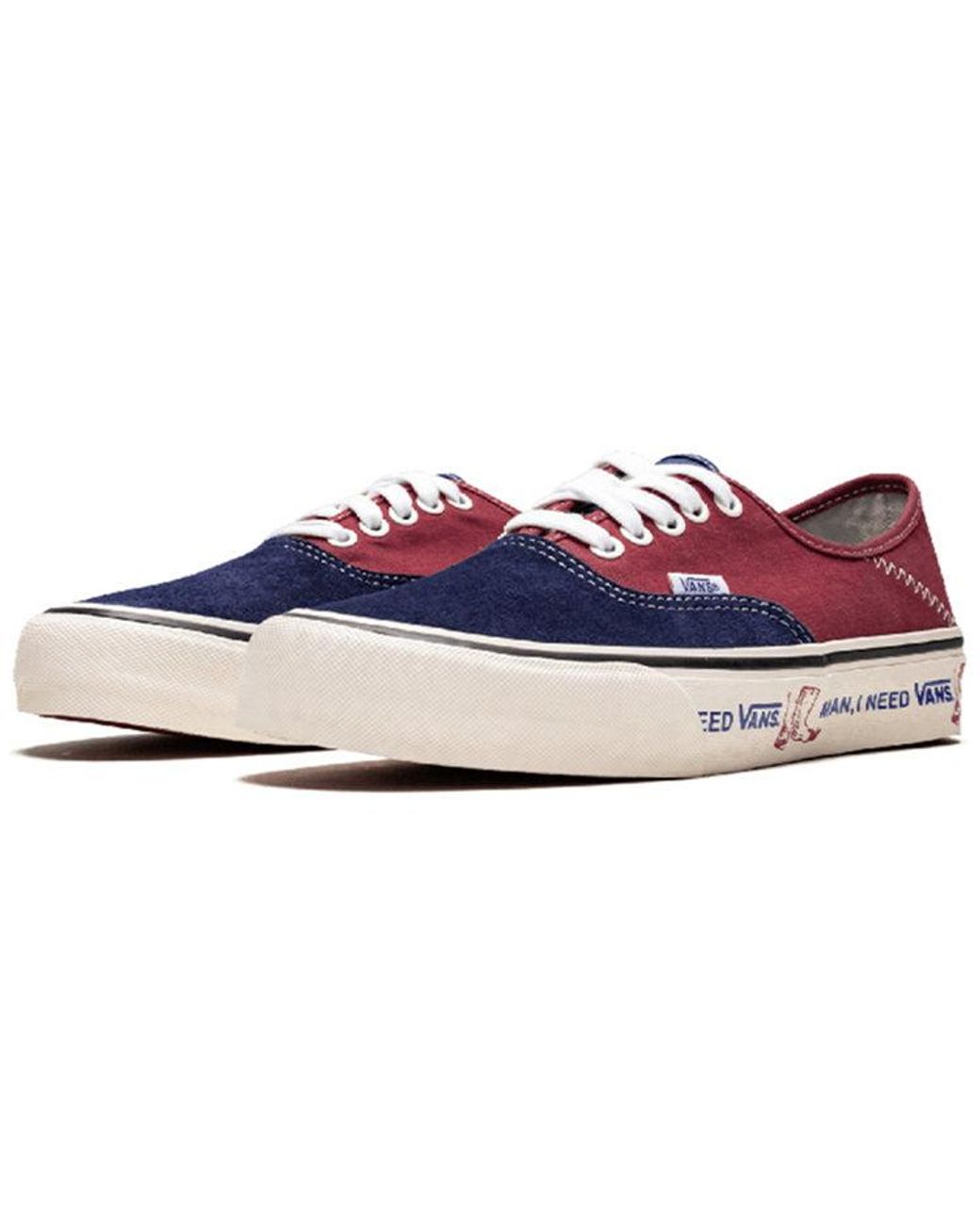 Vans Red Authentic Sf I Need for men