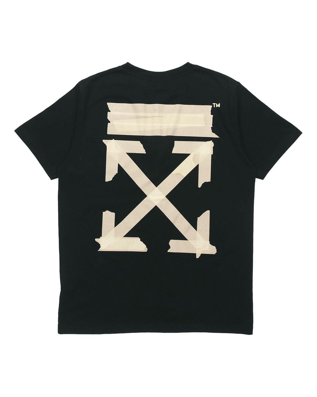 Off-White c/o Virgil Abloh Black Arrows Sketch Tape Short Sleeve for men