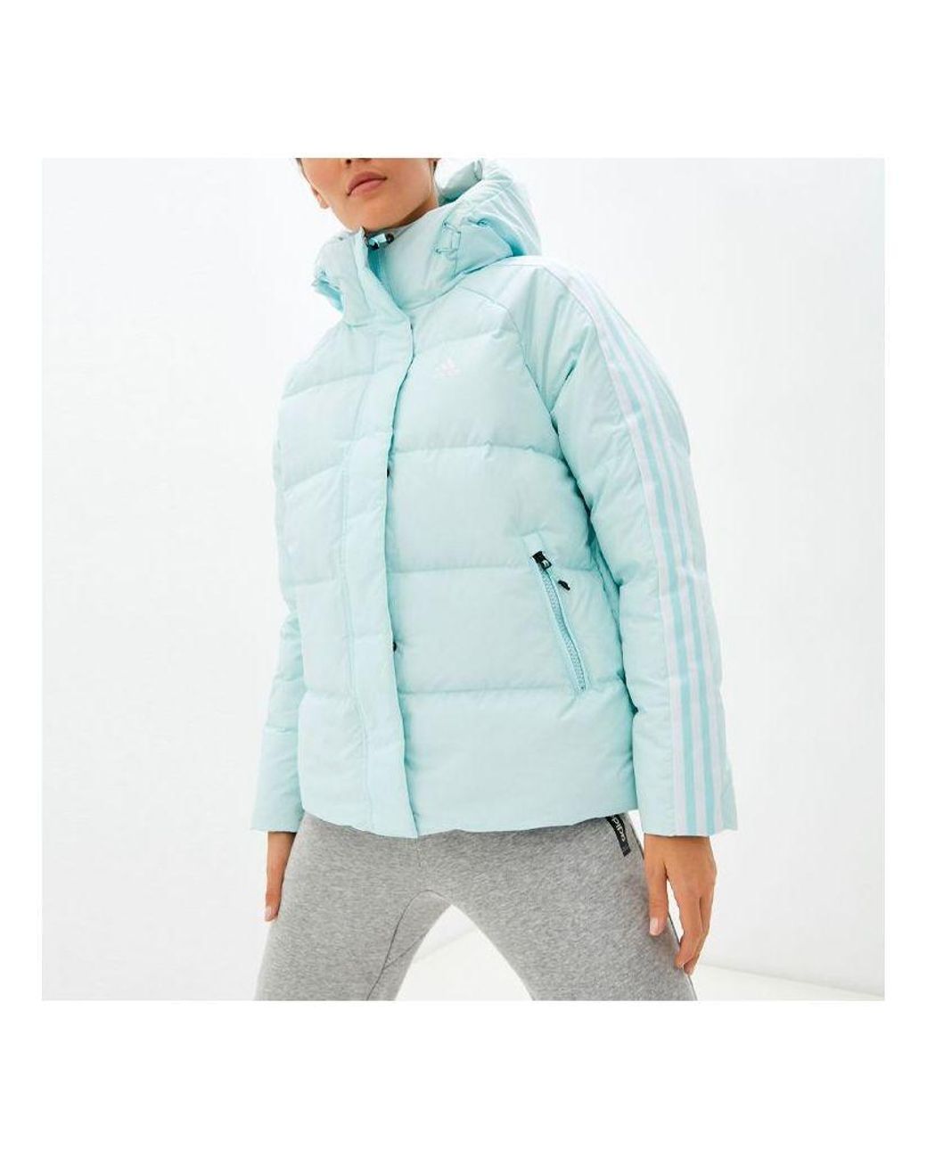 Adidas Blue (Wmns) Faux Suede Puffy Down Jacket Asia Sizing
