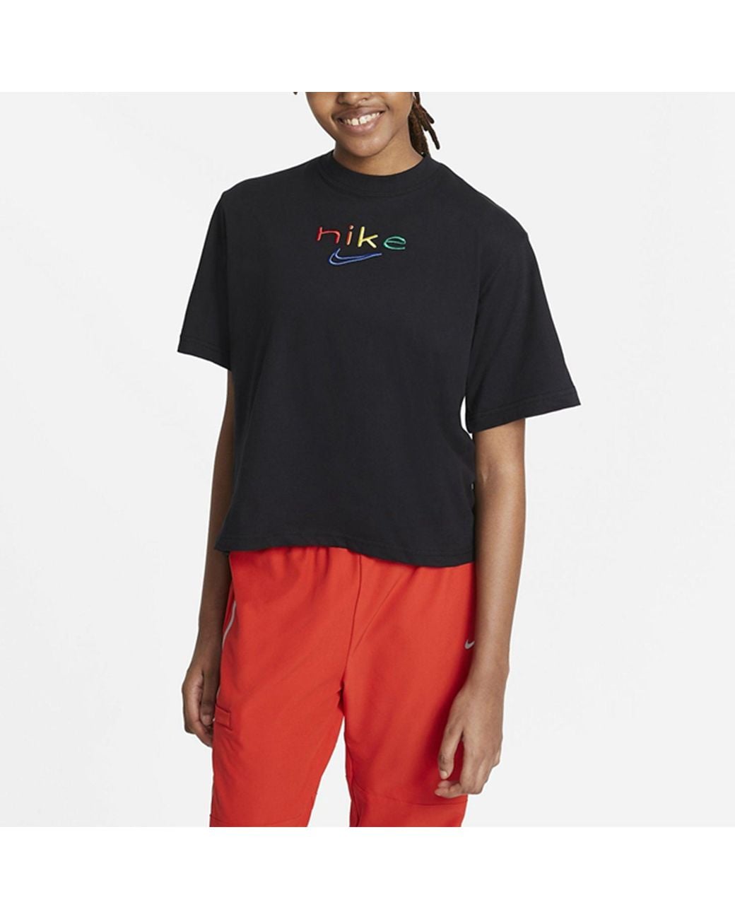 Nike Black (Wmns) Dri-Fit Boxy Logo Sports