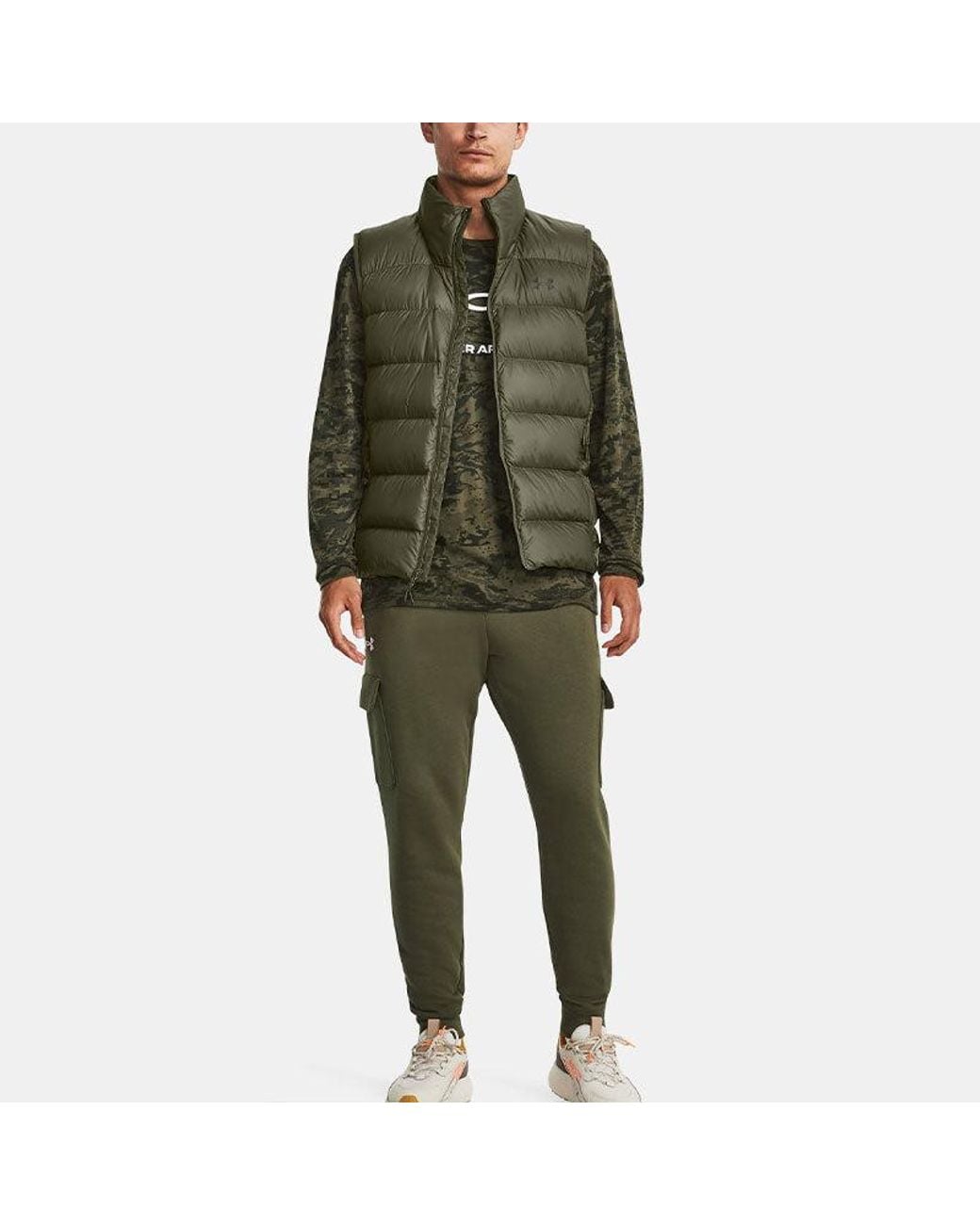 Under Armour S Rival Fleece Cargo Jogger Marine Od Green Xxl, for men