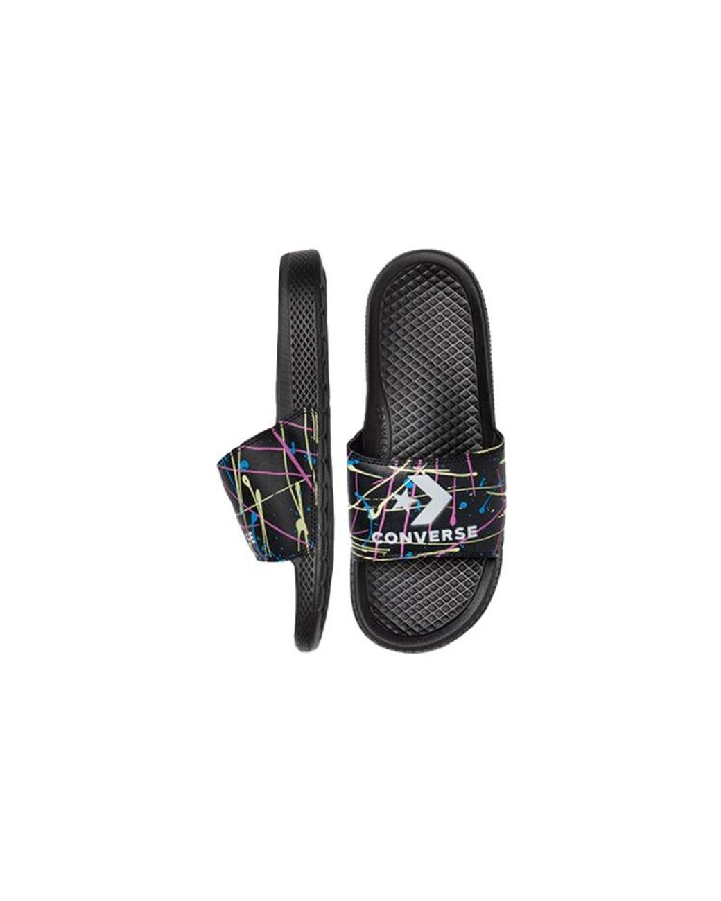 Converse Blue Chuck Taylor All Star Slide Paint Splatter for men