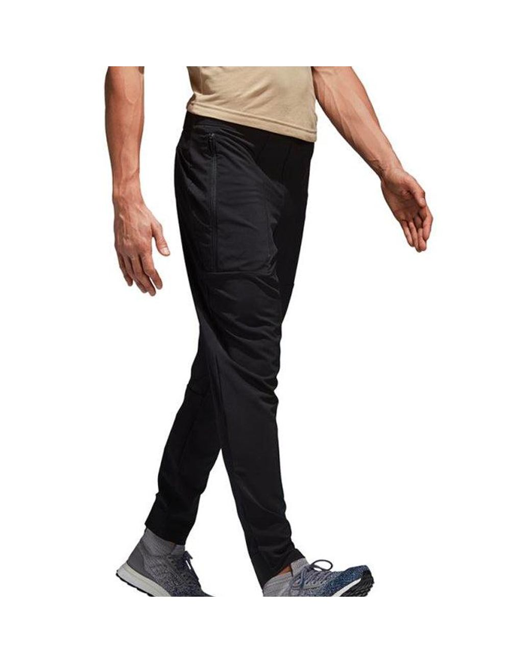 Adidas Black M Id Lw Striker Sports Stylish Woven Long Pants for men