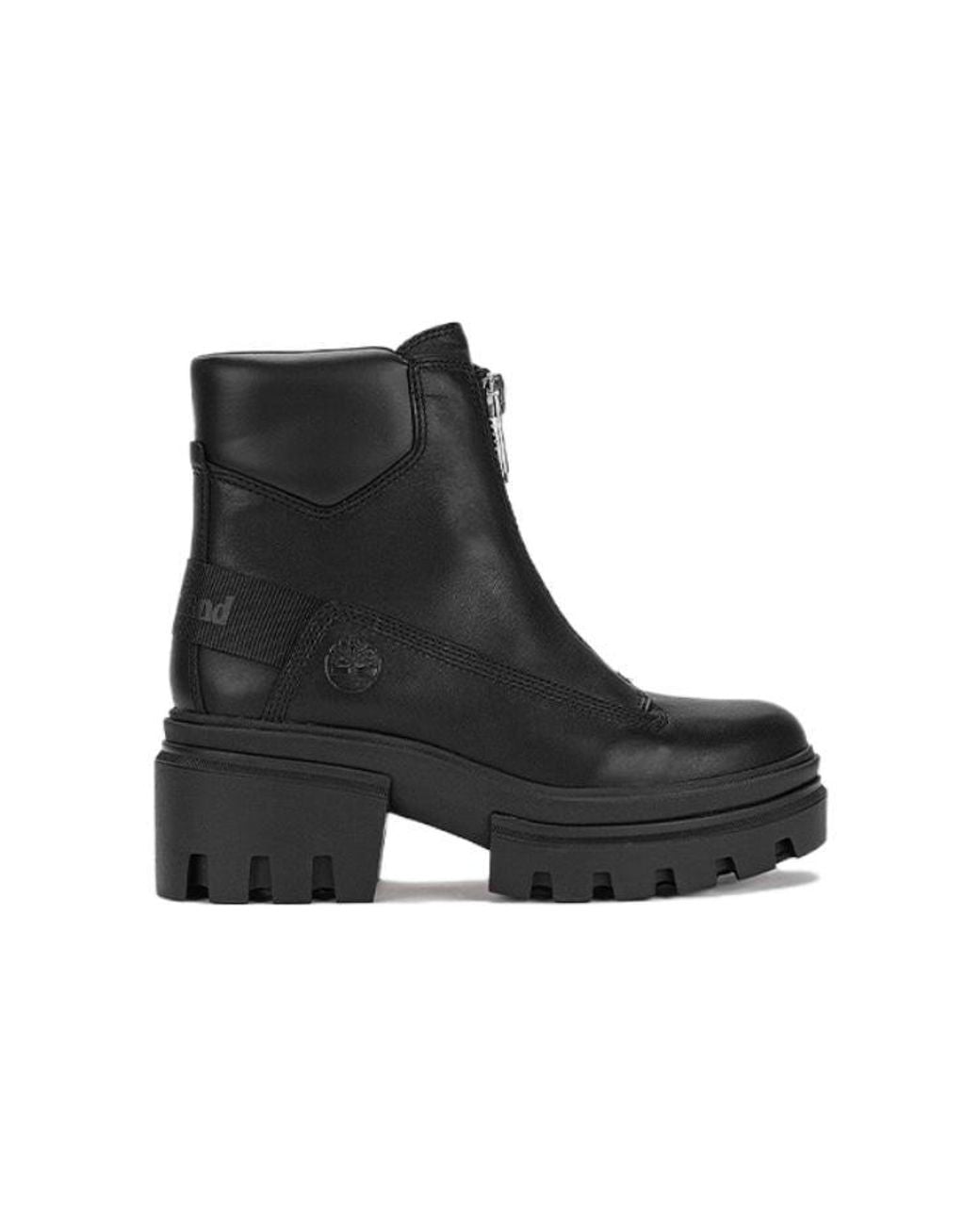 Timberland Black (Wmns) Everleigh Front-Zip Boot Nubuck'