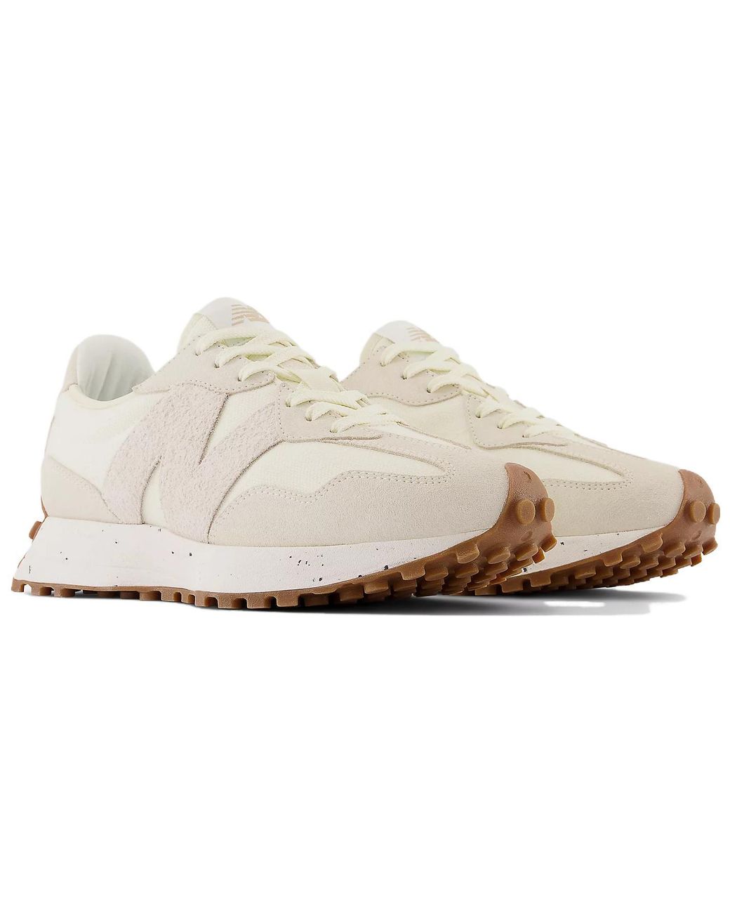 New Balance White 327