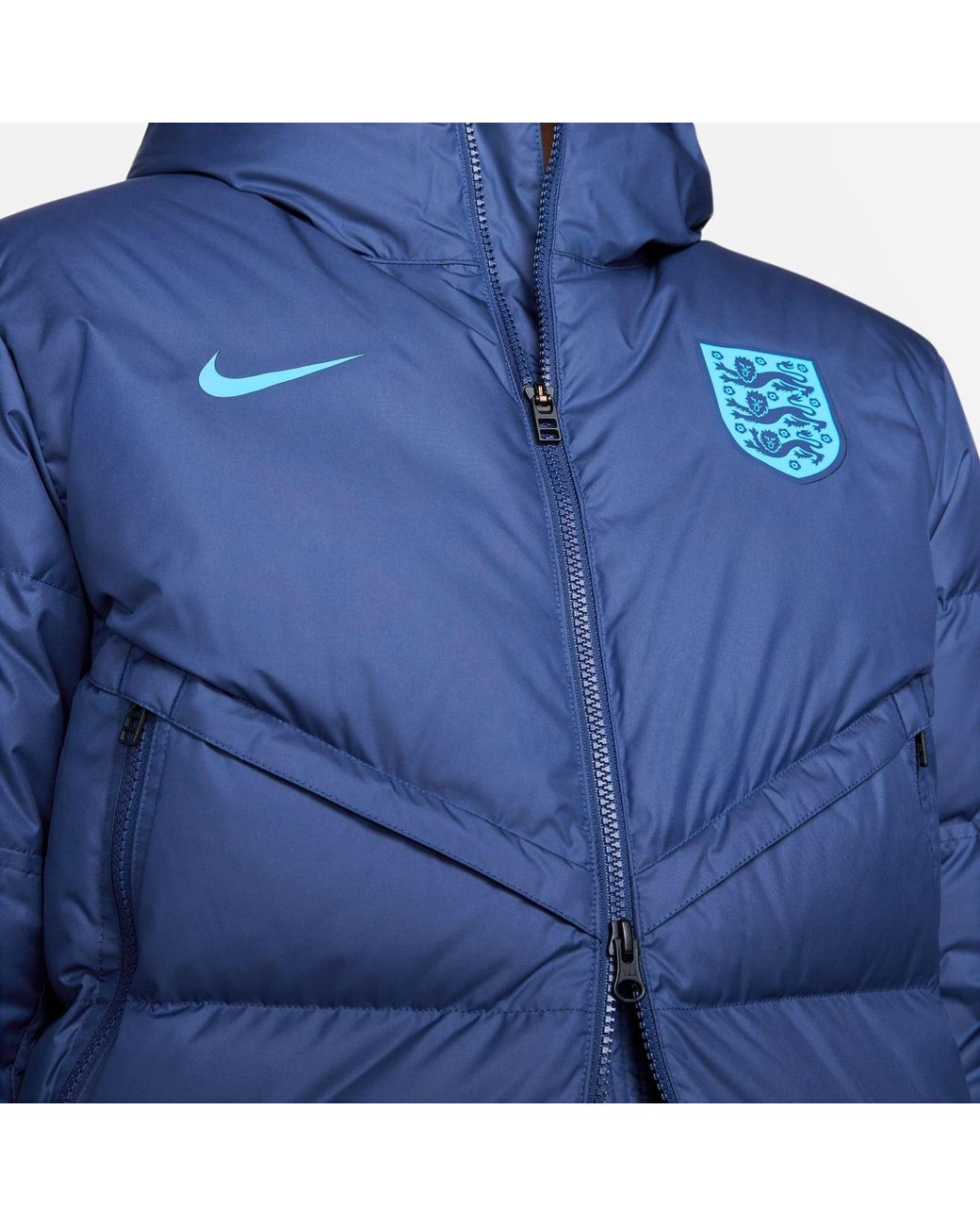 Nike Blue 2022-2023 England Strike Storm Down Jacket for men