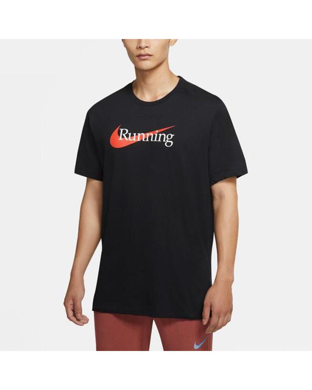 Nike Blue Running Logo Printing Sports Short Sleeve for men