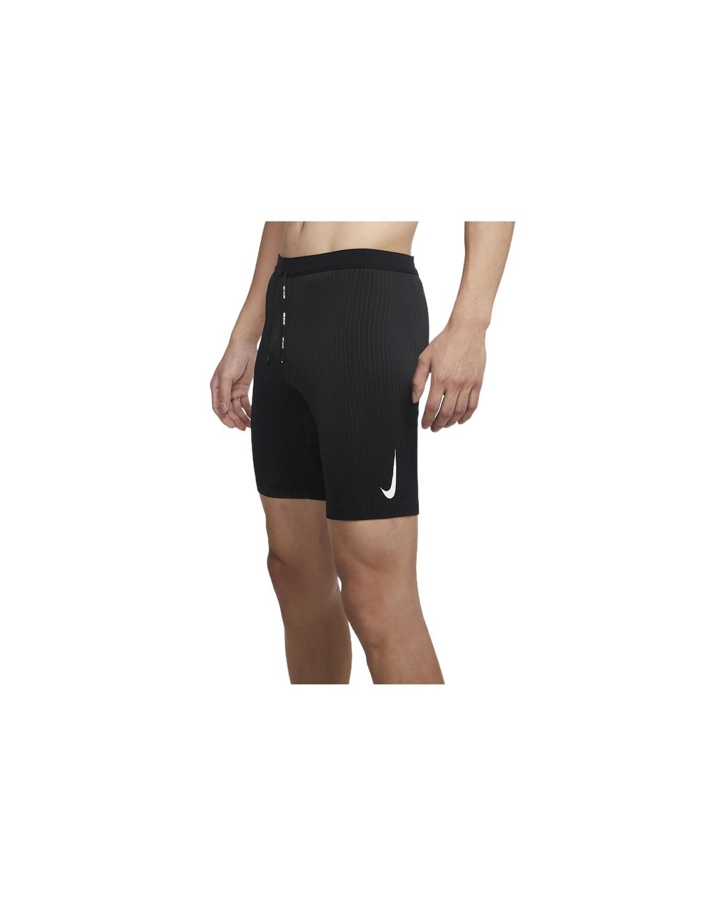 Nike Black Dri-Fit Stripe Breathable Lacing Slim Fit Sports Shorts for men