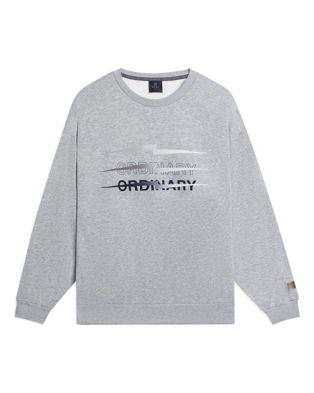 Li-ning Gray Way Of Wade Thunder Graphic Sweatshirt for men