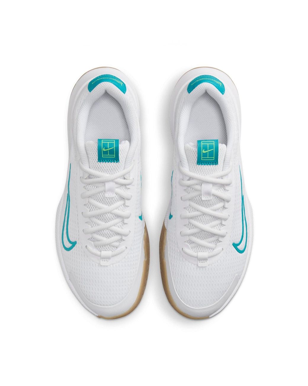 Nike White (Wmns) Court Air Zoom Vapor 11 Lime Blast'