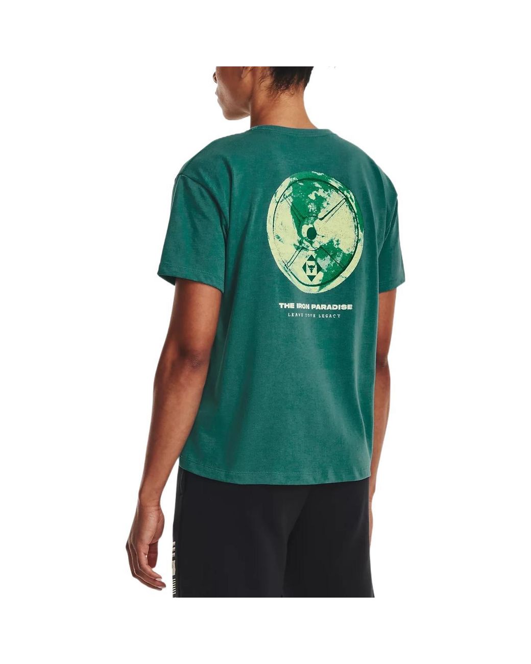 Under Armour Green (Wmns) Project Rock Globe T-Shirt 'Coastal'