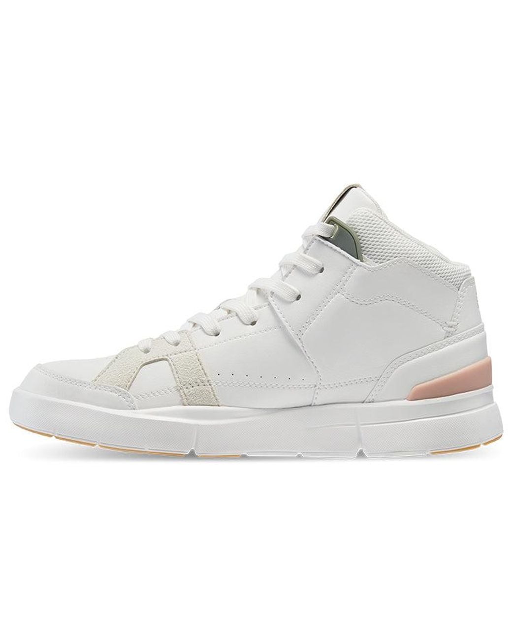 On Shoes White (Wmns) The Roger Clubhouse Mid X Federer Rose'