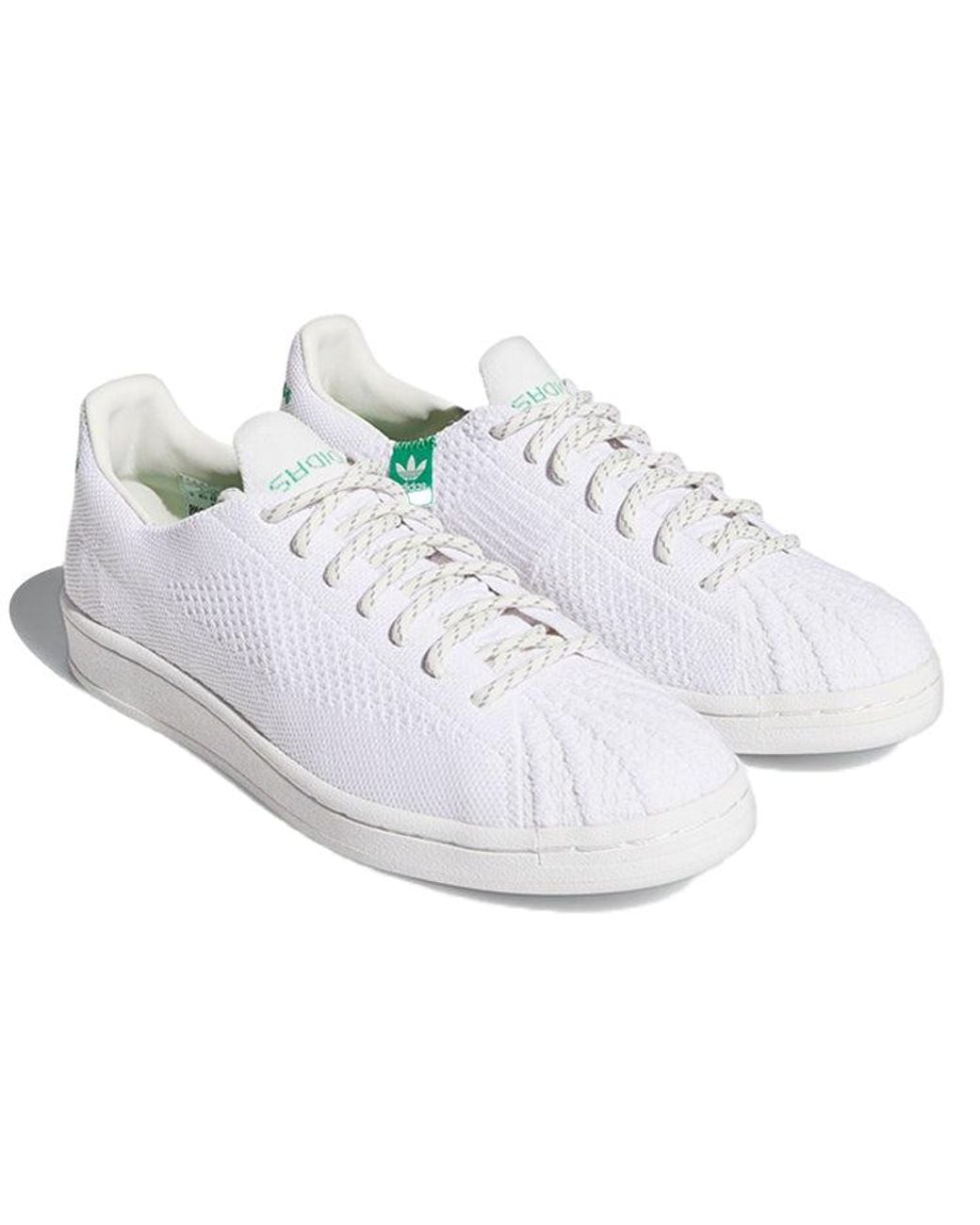 Adidas White X Pharrell Superstar Primeknit for men