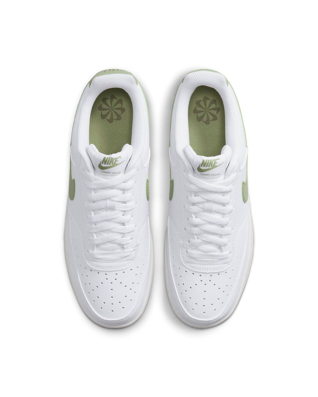 Nike White Court Vision Low Next Nature Oil' for men