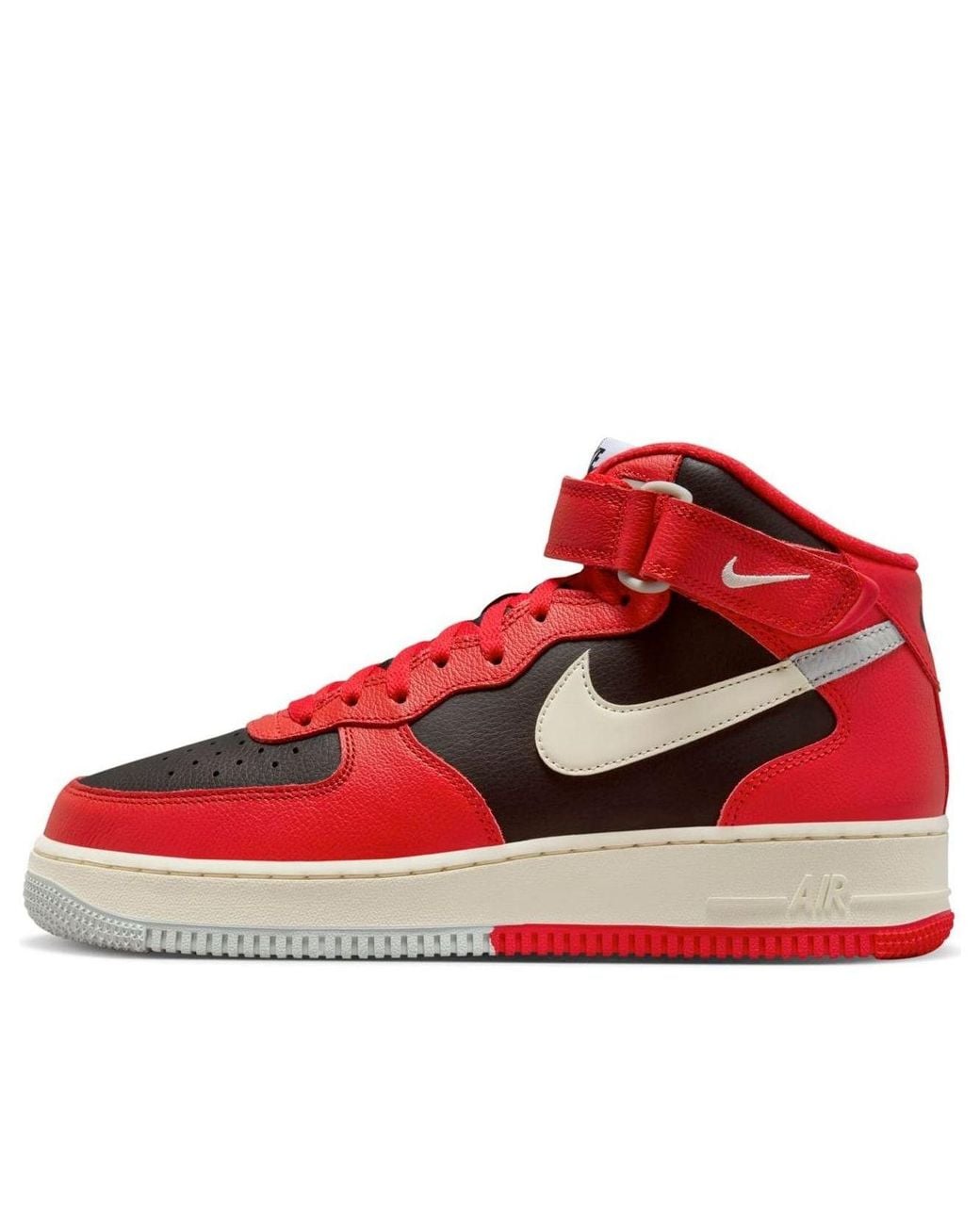 Nike Red Air Force 1 Mid Lv8 'Split' for men