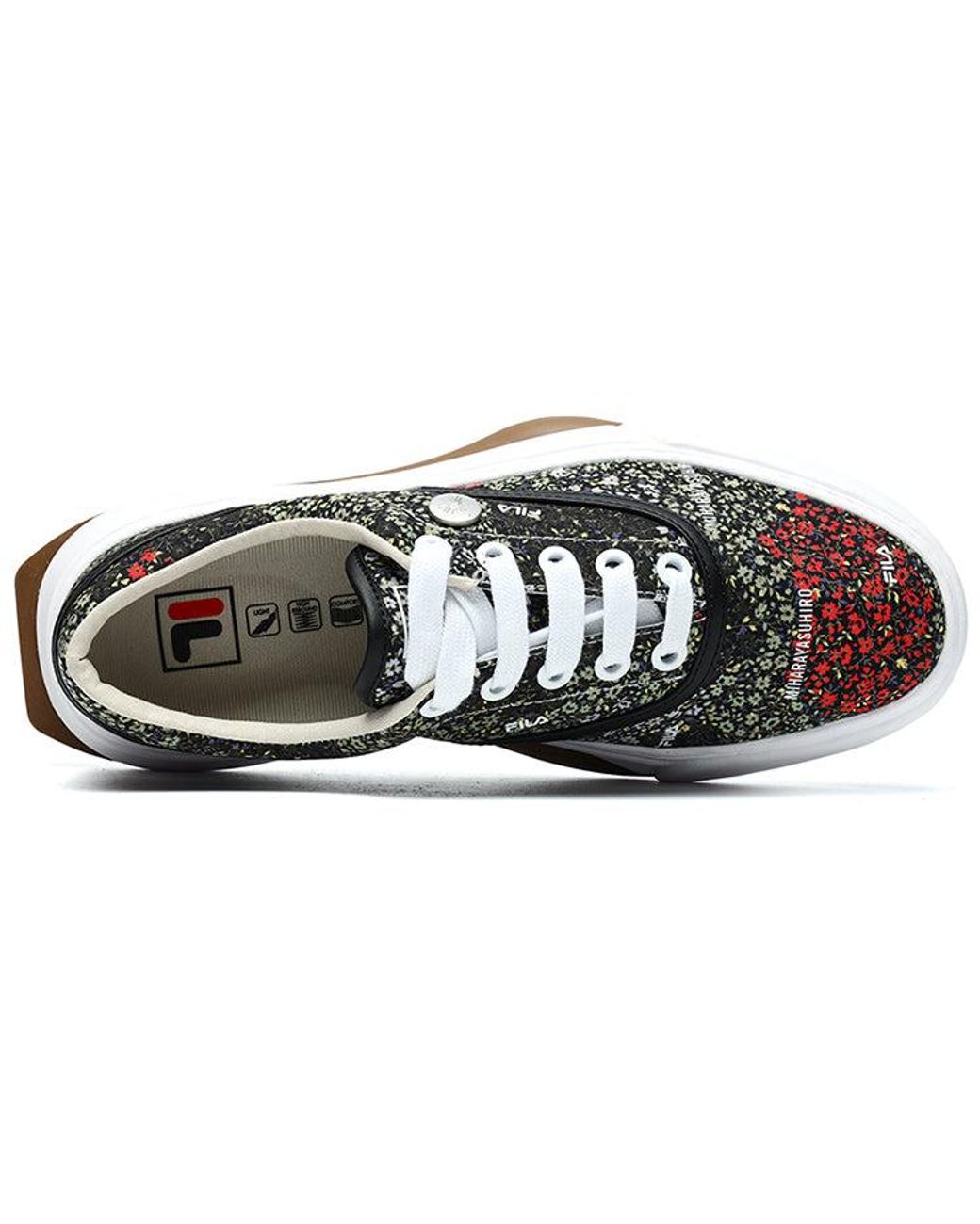 Fila Black Floral Sneakers for men