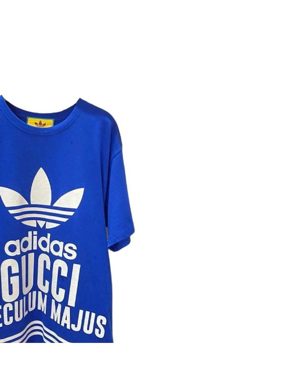 Gucci Blue (Wmns) X Adidas Oversized Cotton Jersey Short Sleeve T-Shirt