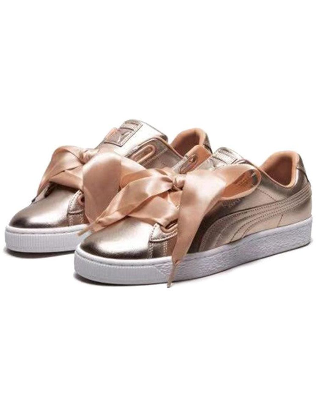 PUMA Brown (Wmns) Basket Heart Luxe 'Dusty Coral'