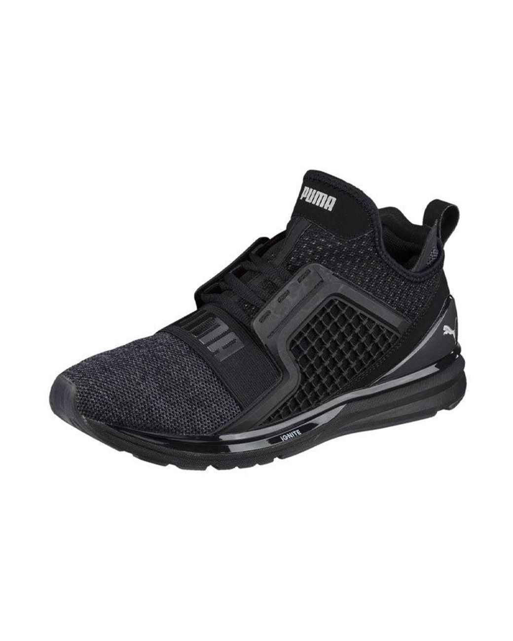 PUMA Black Ignite Limitless Running Shoes for men