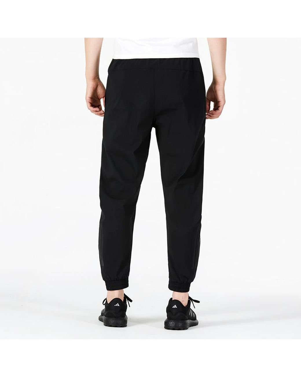 Adidas Black Sl Sj Tc Pt Casual Bundle Feet Solid Color Logo Sports Pants/Trousers/Joggers Autumn for men