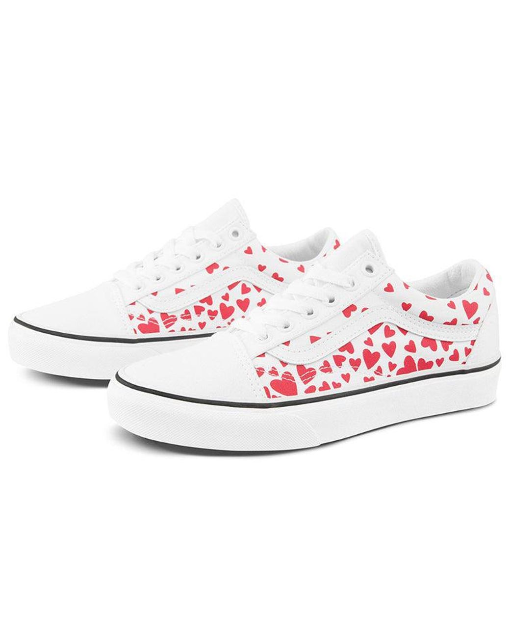 Vans White Old Skool 'Valentine Hearts' for men