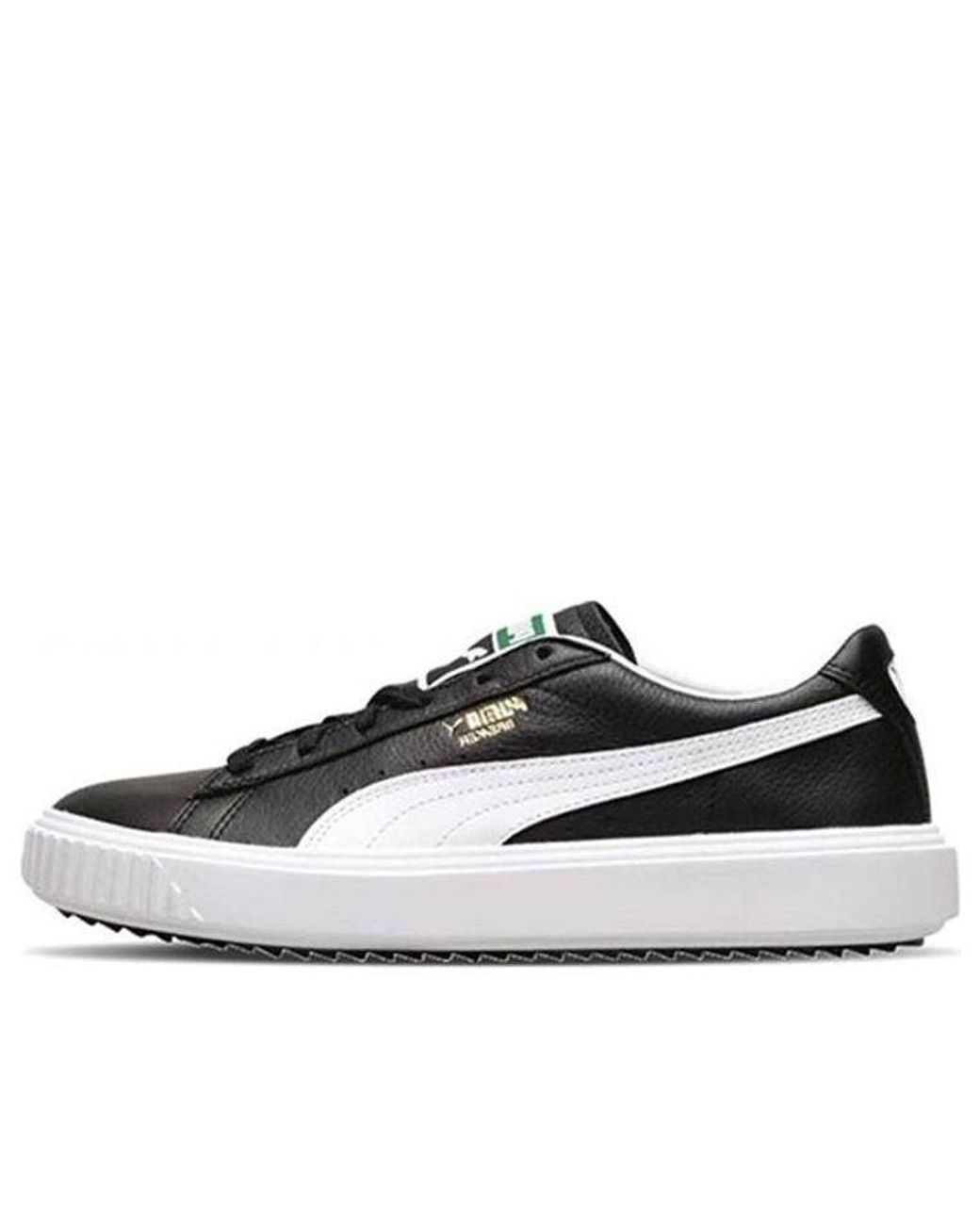 PUMA White Breaker Lthr for men