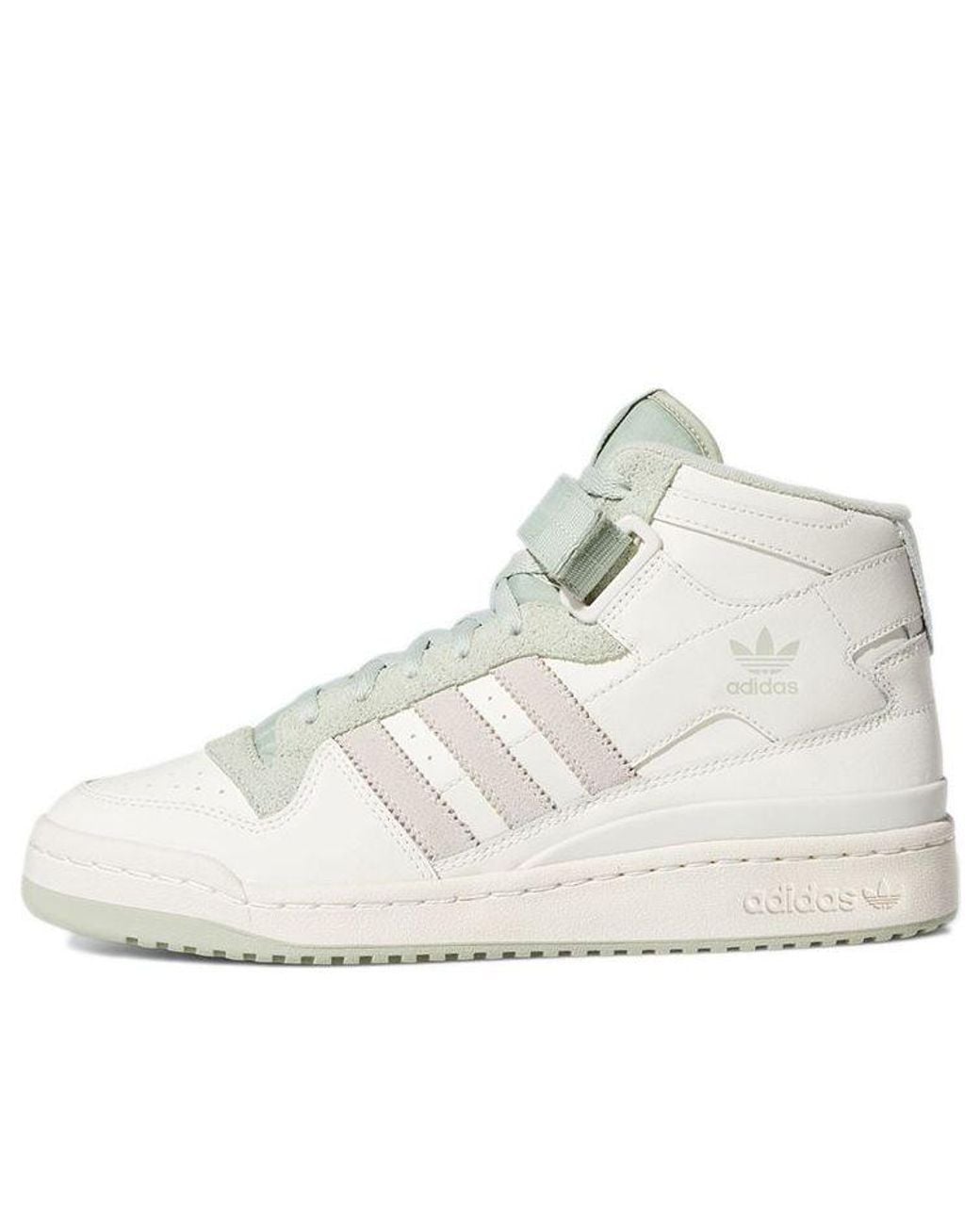 Adidas White Originals Forum Mid Shoes for men