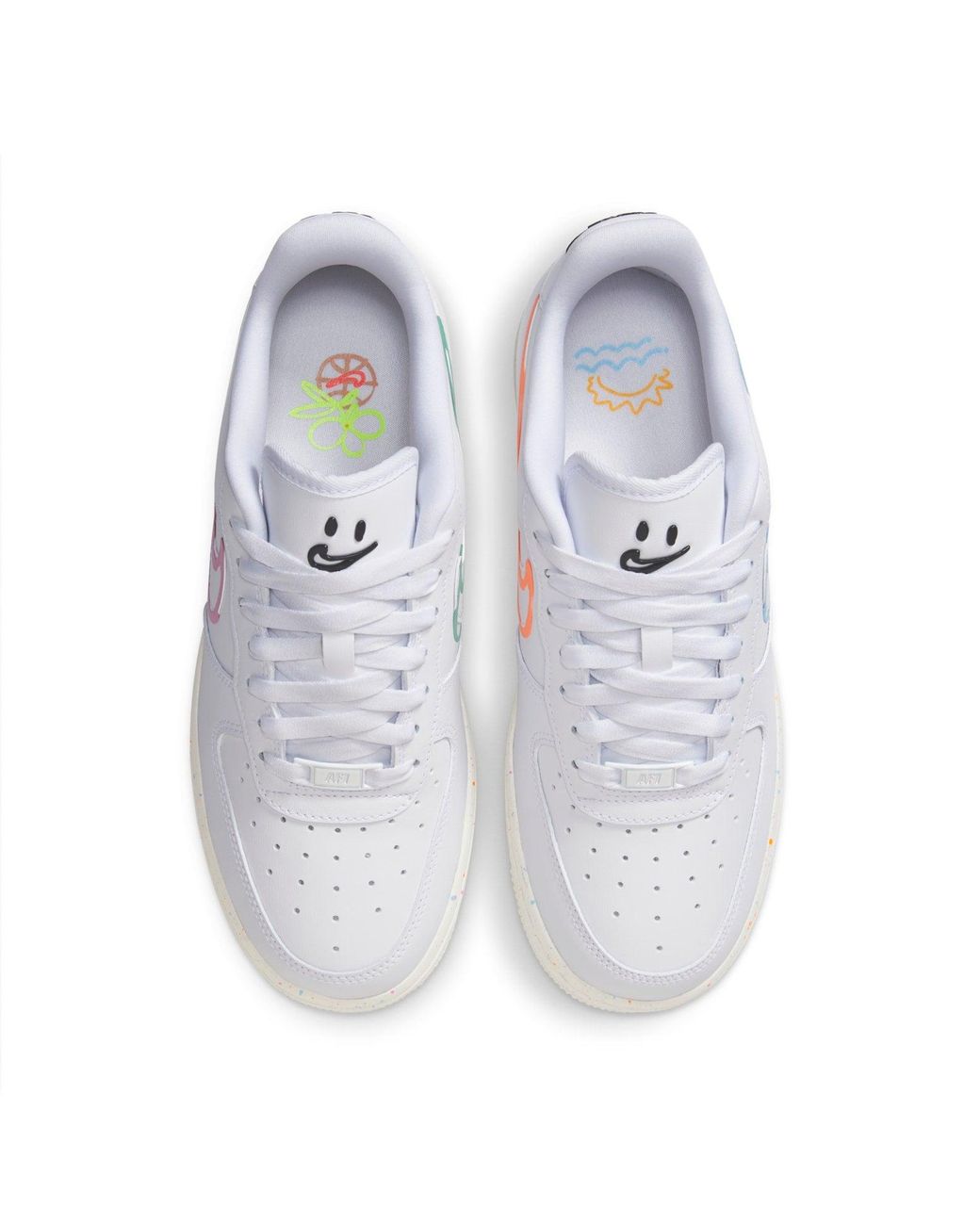 Nike White (Wmns) Air Force 1 07 Lx 'Neon Paint'