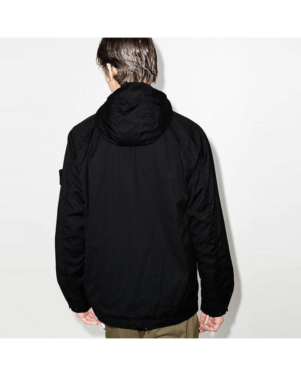 Stone Island Black Ghost Reversible Hooded Jacket for men