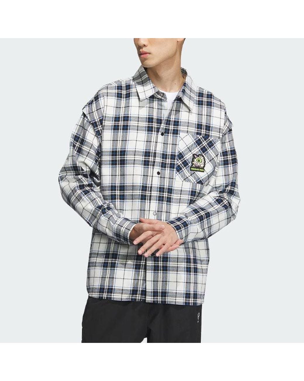 Adidas Blue Neo Casual Detachable Sleeve Shirt for men