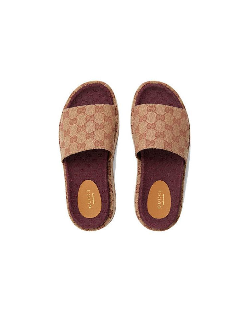 Gucci Brown (Wmns) Gg Slide Sandal 'Monogram