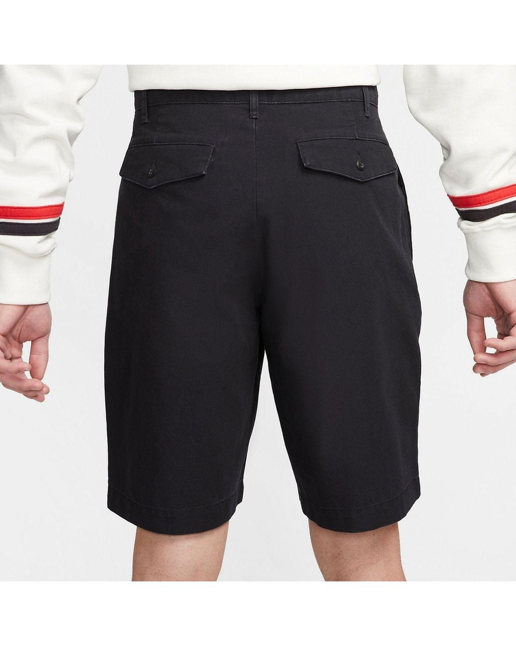 Nike Black Pleated Chino Shorts for men